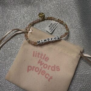 Pink and Gold Beaded Bracelet